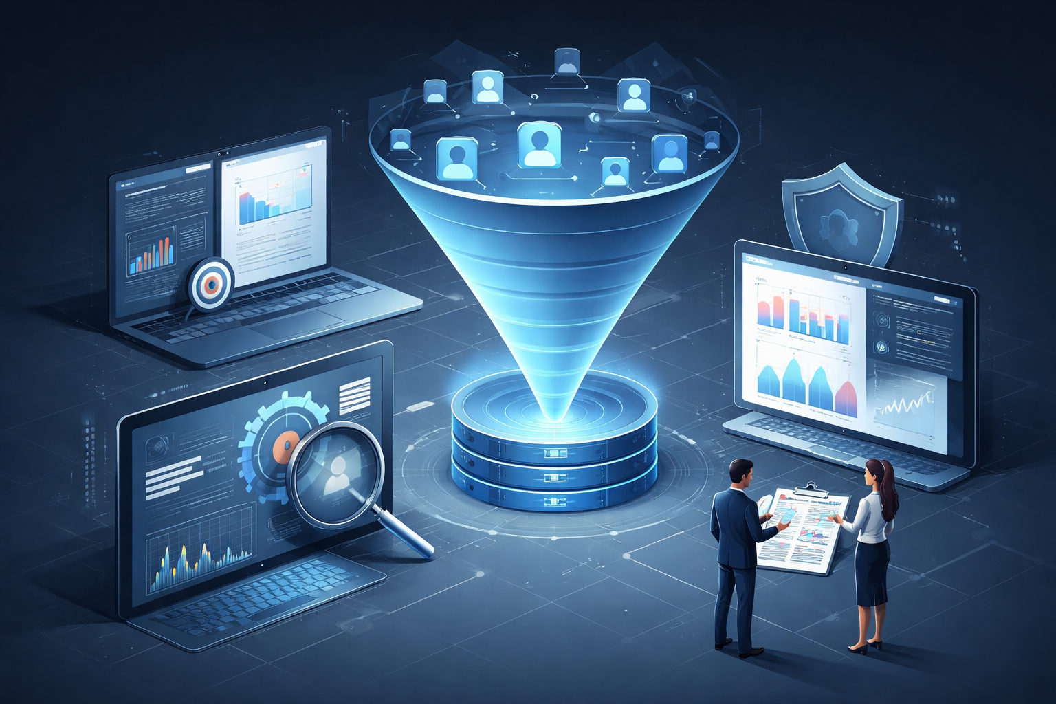 Funnel architecture for voter engagement